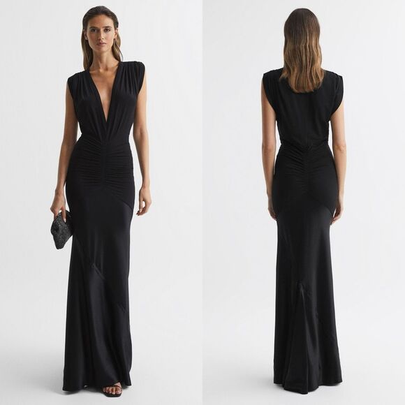 reiss noa plunge neck sleeveless maxi dress Reiss | Dresses | Reiss Noa Plunge Vneck Sleeveless Maxi Dress Size 4 385